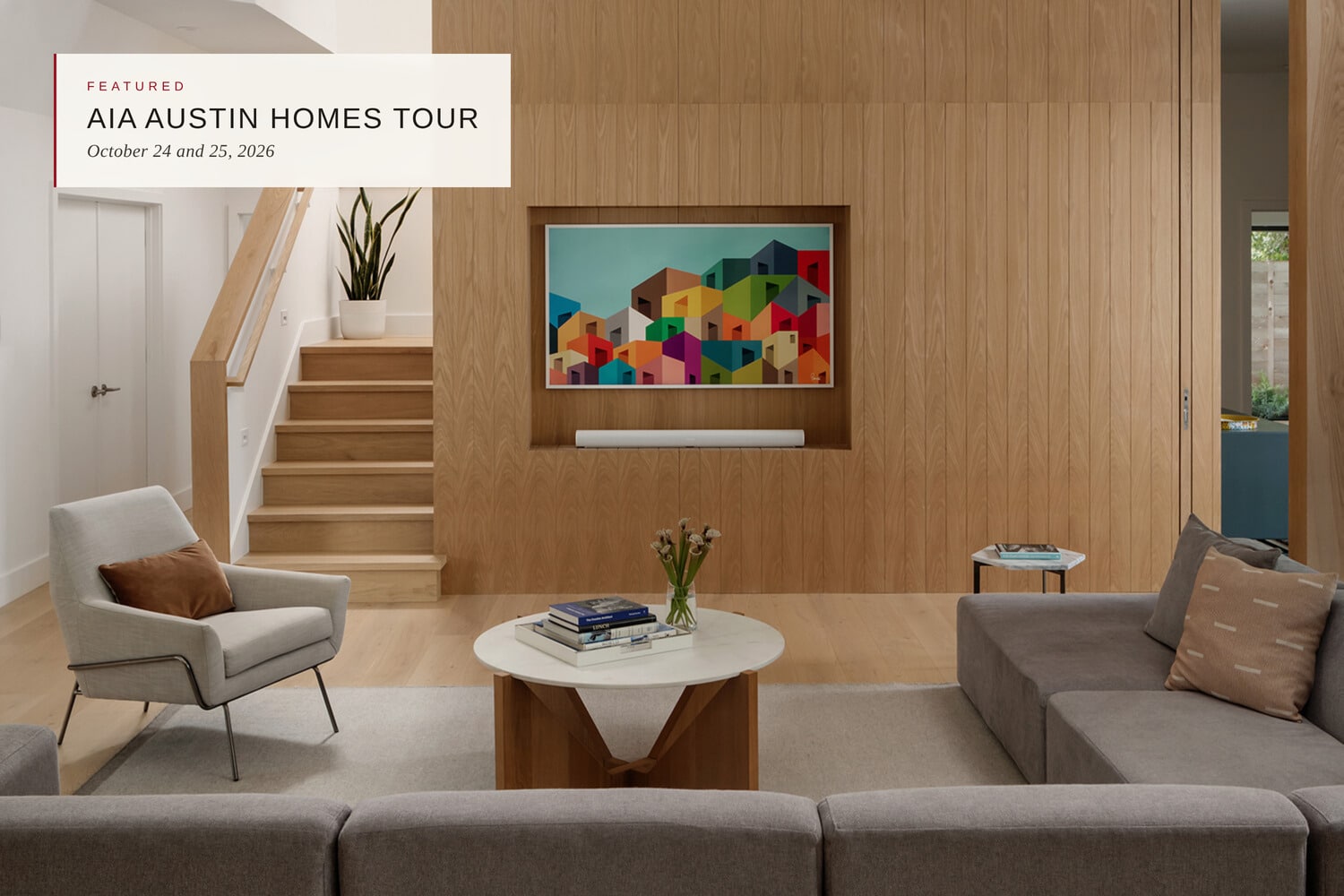North Hills Contemporary custom home featured on the 2026 AIA Austin Homes Tour, October 24 and 25